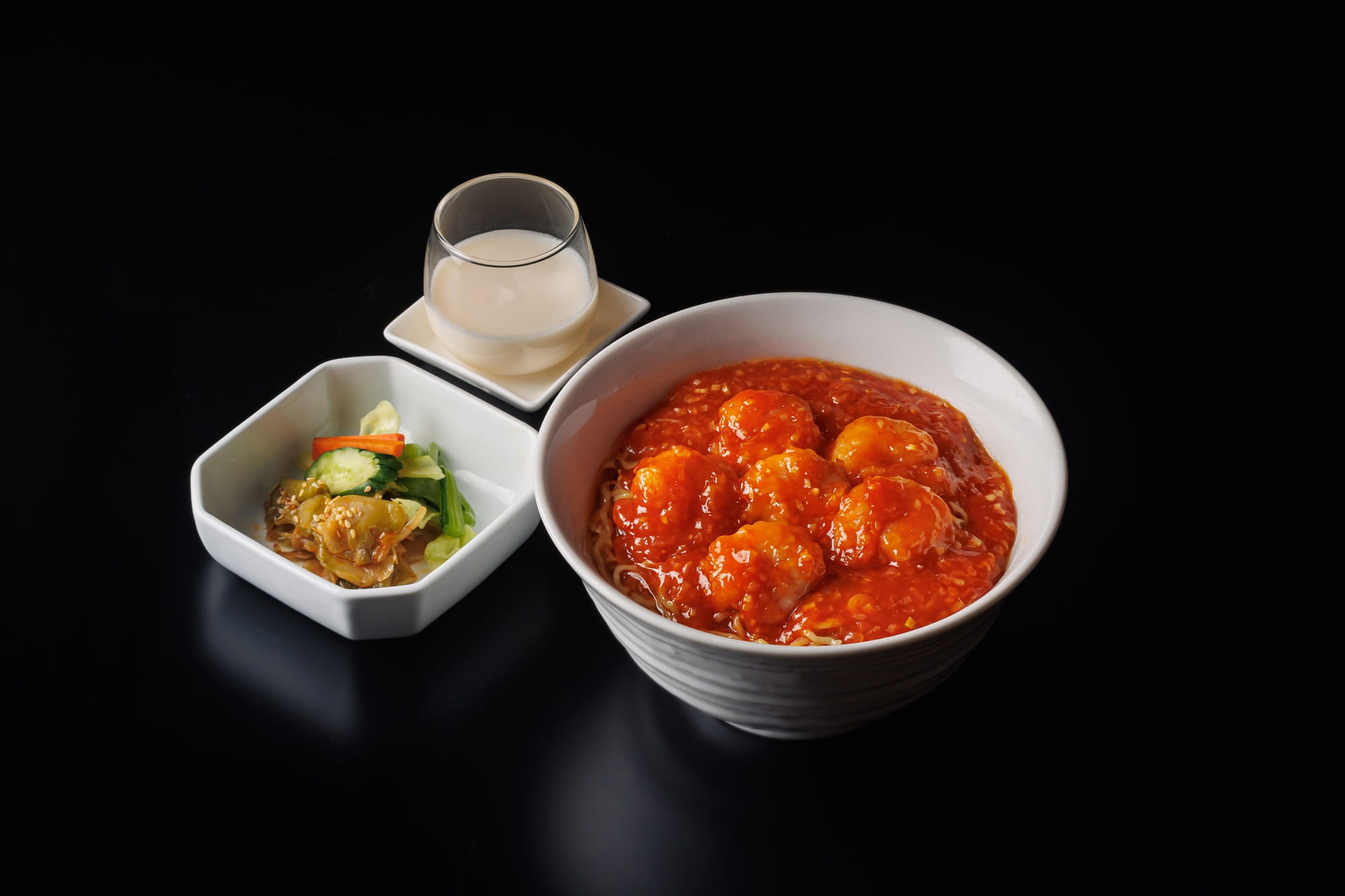 海老チリ汁そばランチセット